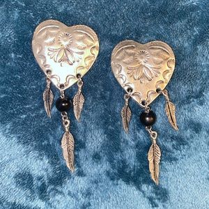 Vintage Clip On Dreamcatcher Earrings